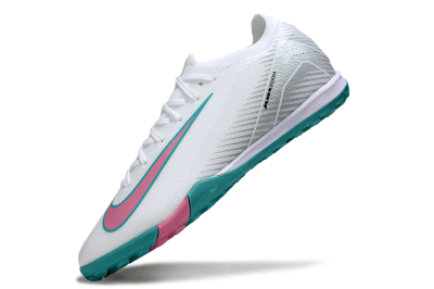 Nike Air Zoom Mercurial Vapor 16 Elite TF Football Shoes - White/Mint Green/Pink