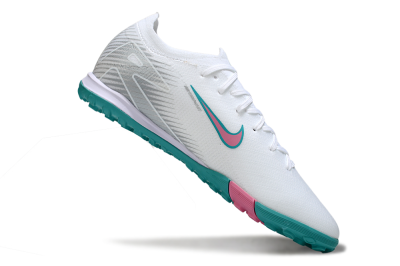 Nike Air Zoom Mercurial Vapor 16 Elite TF Football Shoes - White/Mint Green/Pink
