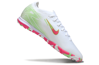 Nike Air Zoom Mercurial Vapor 16 Elite TF Football Shoes - White/Neon Pink/Light Green
