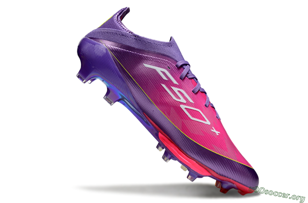 Adidas F50+ Elite Lightstrike Pro FG Football Boots - Purple/Vibrant Magenta/Metallic Rose 4