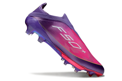 Adidas F50+ Elite Lightstrike Pro Laceless FG Football Boots - Purple/Electric Pink/Neon Green