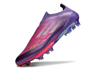 Adidas F50+ Elite Lightstrike Pro Laceless FG Football Boots - Purple/Electric Pink/Neon Green