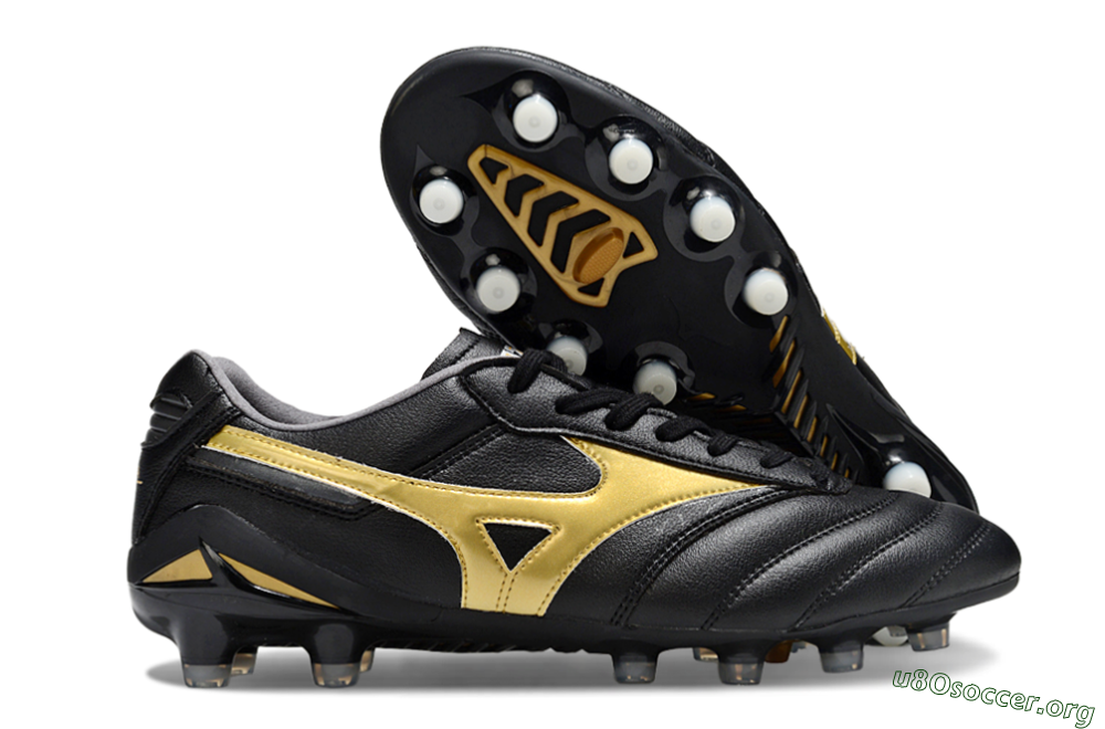 Mizuno Morelia Neo 2 FG Football Boots - Black/Metallic Gold/Classic Black 2