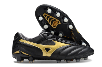 Mizuno Morelia Neo 2 FG Football Boots - Black/Metallic Gold/Classic Black