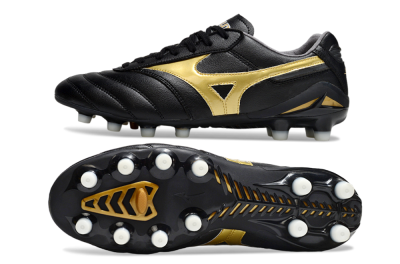 Mizuno Morelia Neo 2 FG Football Boots - Black/Metallic Gold/Classic Black