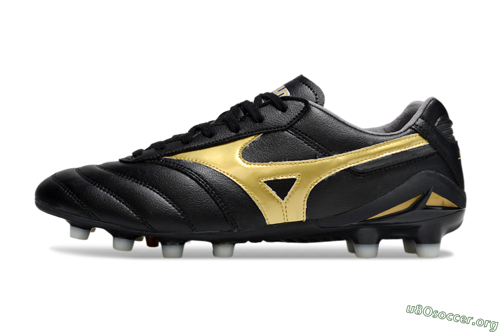 Mizuno Morelia Neo 2 FG Football Boots - Black/Metallic Gold/Classic Black 3