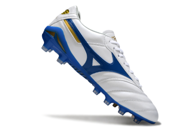 Mizuno Morelia Neo 2 FG Football Boots - White/Azure Blue/Gold
