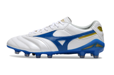 Mizuno Morelia Neo 2 FG Football Boots - White/Azure Blue/Gold
