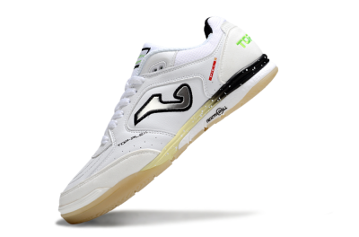Joma Top Flex IC Football Shoes - White/Lime Green/Black
