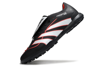 Adidas Predator League Fold-Over Tongue TF Football Shoes - Black/Bright Red/Sleek White