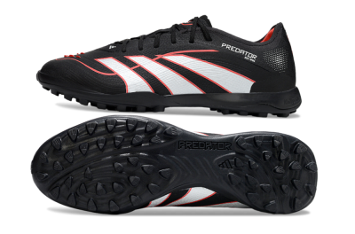 Adidas Predator 25 Elite TF Football Shoes - Black/Fiery Red/White