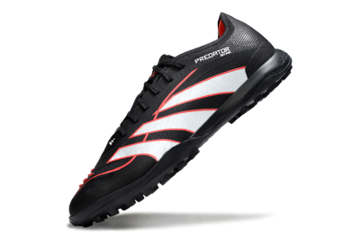 Adidas Predator 25 Elite TF Football Shoes - Black/Fiery Red/White