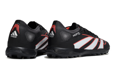 Adidas Predator 25 Elite TF Football Shoes - Black/Fiery Red/White