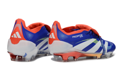 Adidas Predator 25 Elite Fold-Over Tongue FG Football Boots - Blue/Vibrant Orange/Neon Green