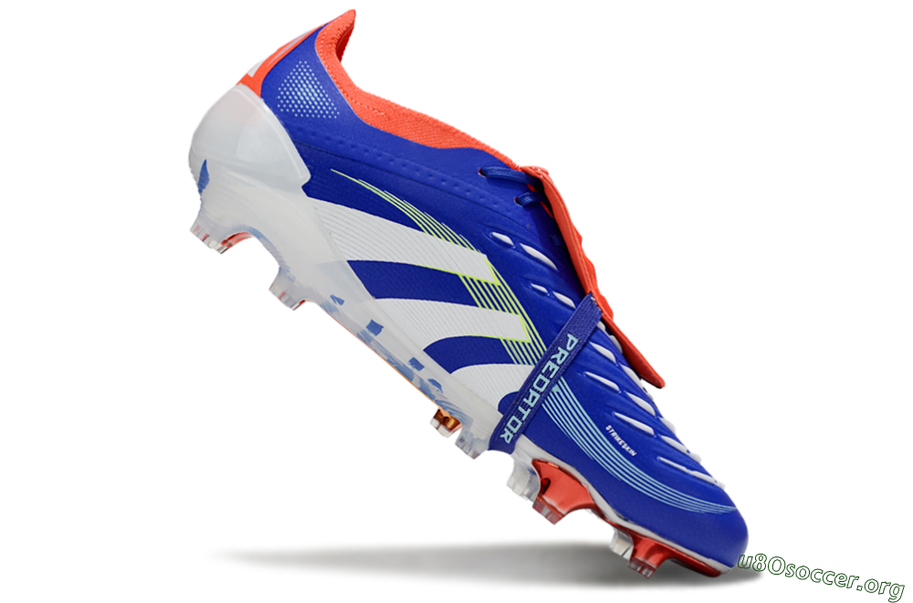 Adidas Predator 25 Elite Fold-Over Tongue FG Football Boots - Blue/Vibrant Orange/Neon Green 0