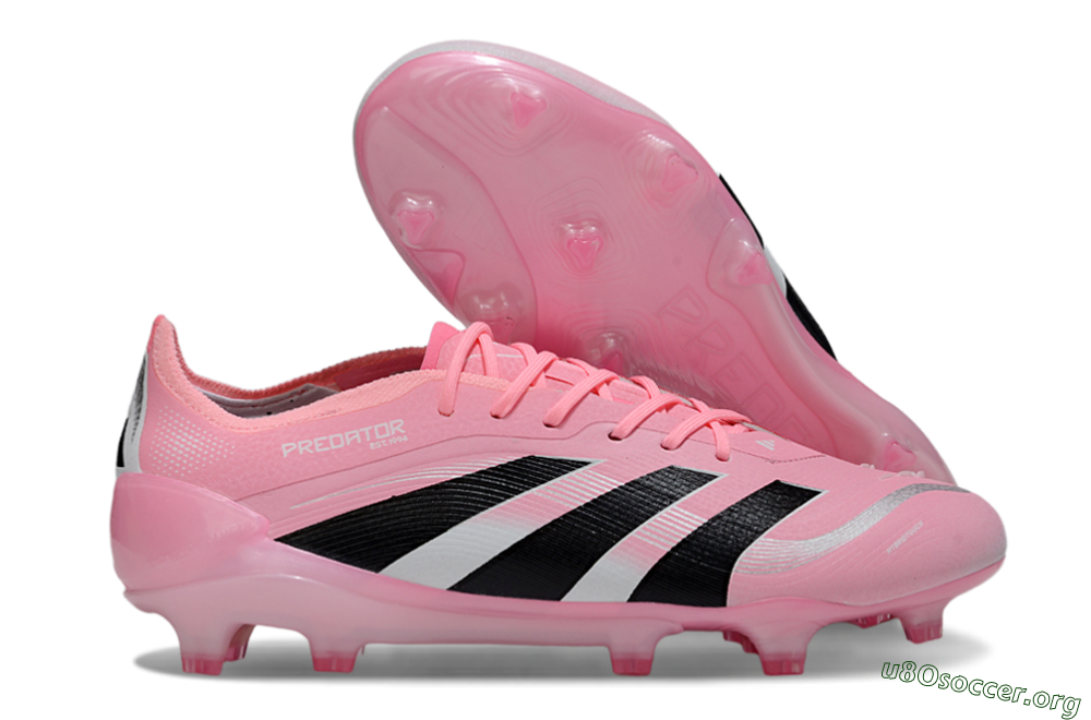 Adidas Predator 25 Elite FG Football Boots - Pink/Soft Pink/Jet Black 2