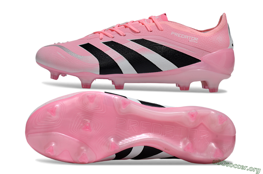 Adidas Predator 25 Elite FG Football Boots - Pink/Soft Pink/Jet Black 1