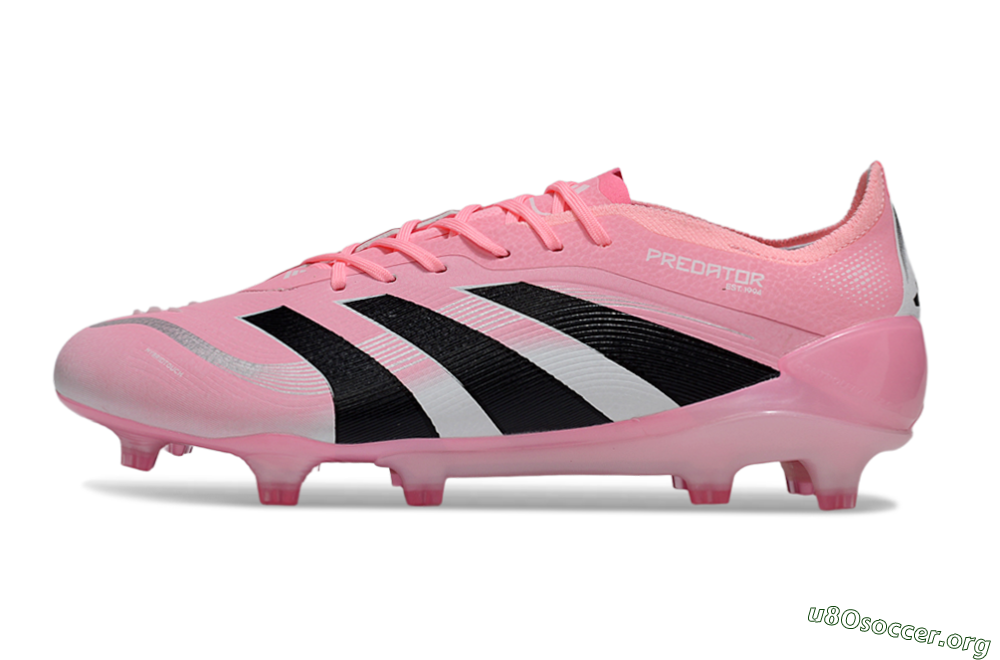 Adidas Predator 25 Elite FG Football Boots - Pink/Soft Pink/Jet Black 3