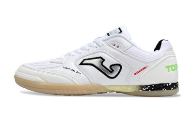 Joma Top Flex IC Football Shoes - White/Black/Green