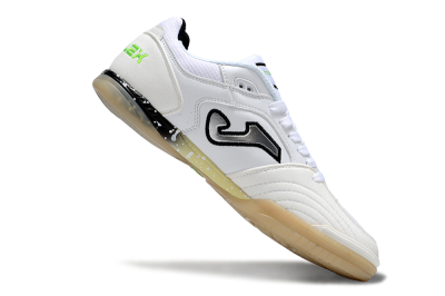 Joma Top Flex IC Football Shoes - White/Black/Green