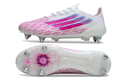 Adidas F50 Elite SG Football Boots - White/Bright Pink/Blue Fusion