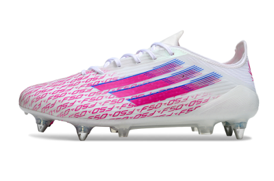 Adidas F50 Elite SG Football Boots - White/Bright Pink/Blue Fusion