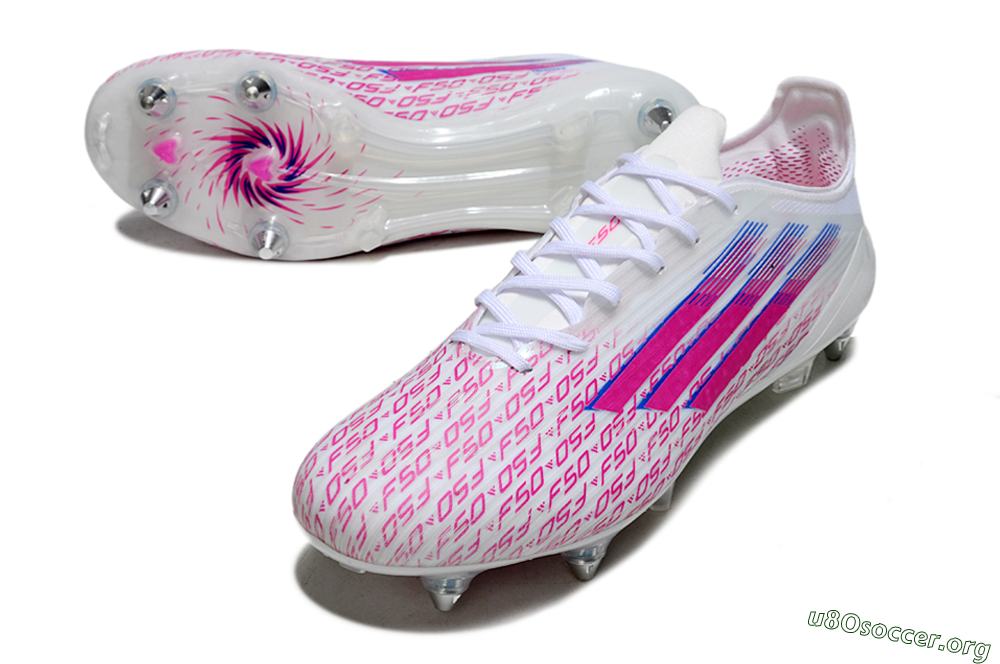 Adidas F50 Elite SG Football Boots - White/Bright Pink/Blue Fusion 0