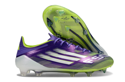 Adidas F50 Elite FG Football Boots - Purple/Vivid Green/Neon Purple