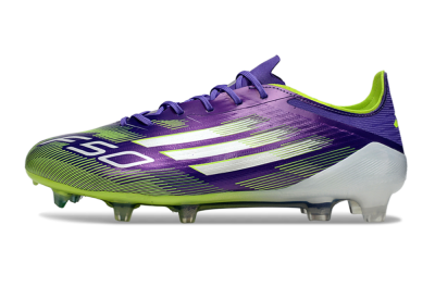 Adidas F50 Elite FG Football Boots - Purple/Vivid Green/Neon Purple
