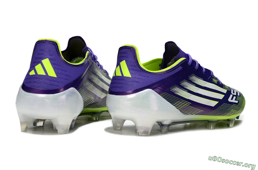 Adidas F50 Elite FG Football Boots - Purple/Vivid Green/Neon Purple 6