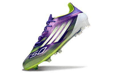 Adidas F50 Elite FG Football Boots - Purple/Vivid Green/Neon Purple