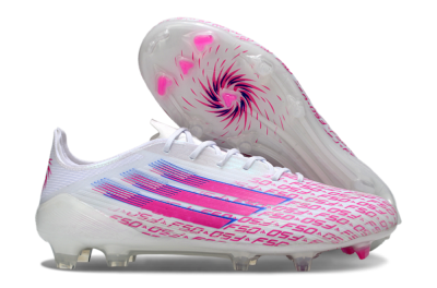Adidas F50 Elite FG Football Boots - White/Fuchsia Pink/Blue