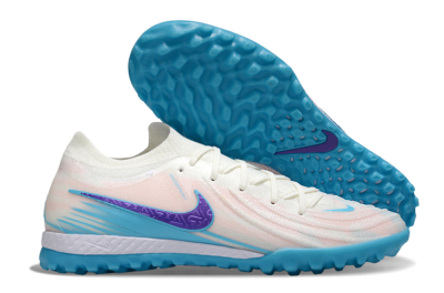 Nike Phantom GX 2 Elite TF Football Shoes - White/Azure Blue/Purple Fizz