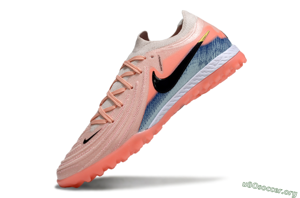 Nike Phantom GX 2 Elite TF Football Shoes - Pink/Coral Glow/Sky Blue 5