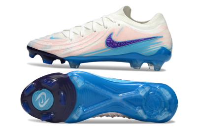 Nike Phantom GX 2 Elite FG Football Boots - White/Sky Blue/Purple