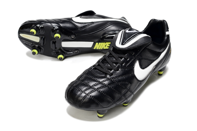 Nike Tiempo Legend 10 Elite SG Football Boots - Black/Electric Yellow/White