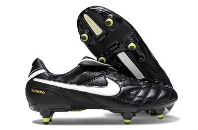 Nike Tiempo Legend 10 Elite SG Football Boots - Black/Electric Yellow/White