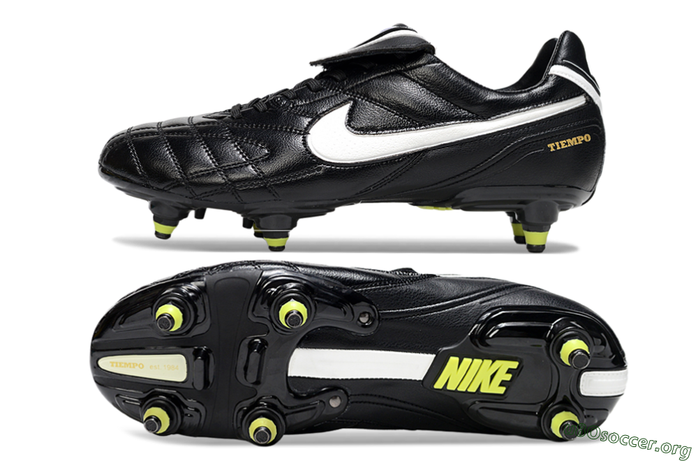 Nike Tiempo Legend 10 Elite SG Football Boots - Black/Electric Yellow/White 1
