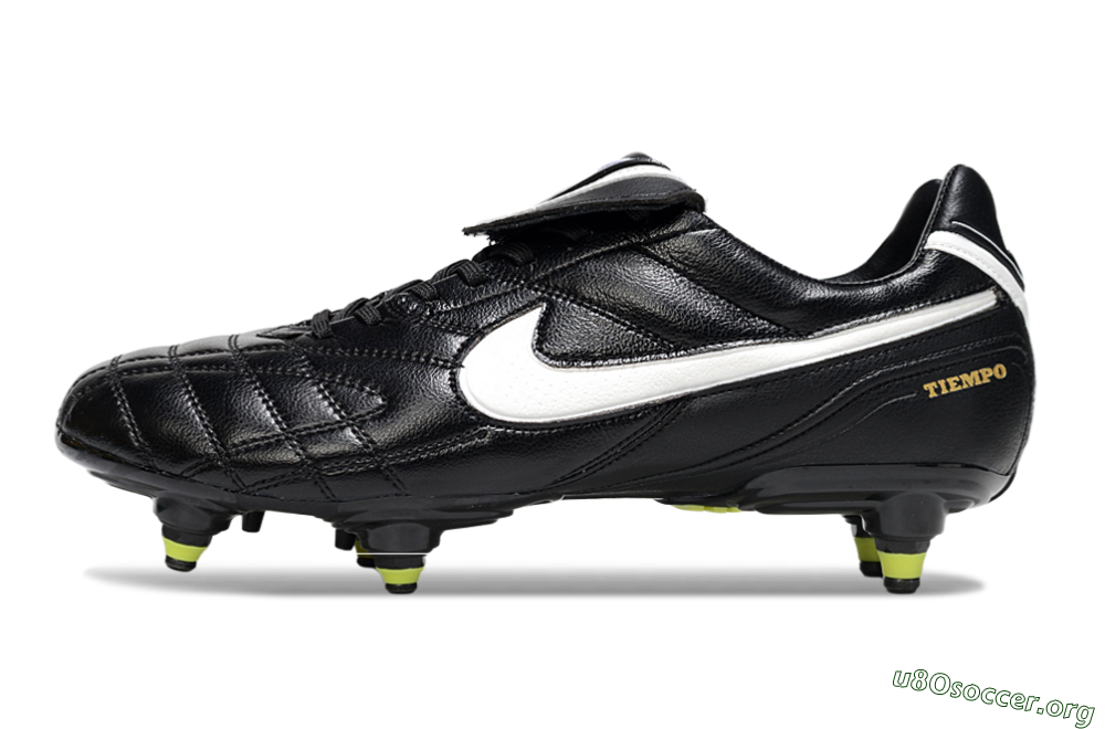 Nike Tiempo Legend 10 Elite SG Football Boots - Black/Electric Yellow/White 3