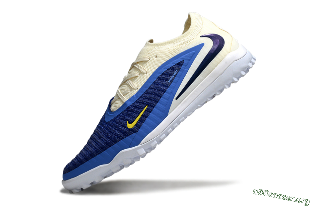 Nike Phantom 6 Low Elite TF Football Shoes - Blue/Navy Blue/Light Yellow 5