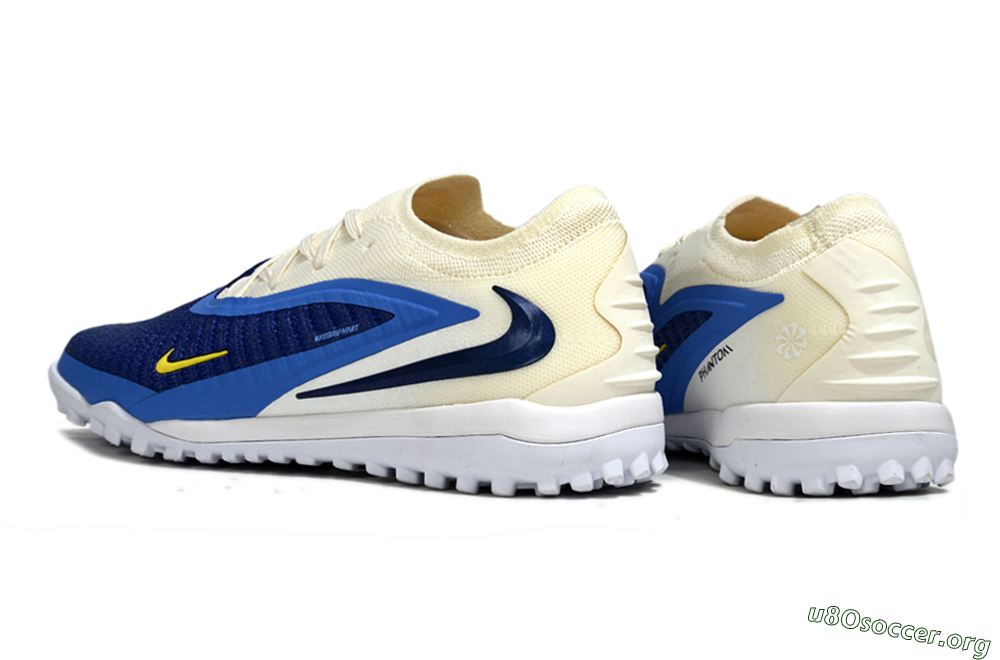 Nike Phantom 6 Low Elite TF Football Shoes - Blue/Navy Blue/Light Yellow 6
