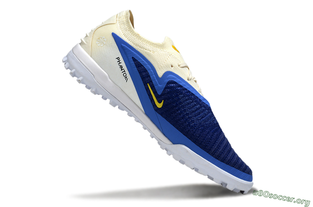 Nike Phantom 6 Low Elite TF Football Shoes - Blue/Navy Blue/Light Yellow 4