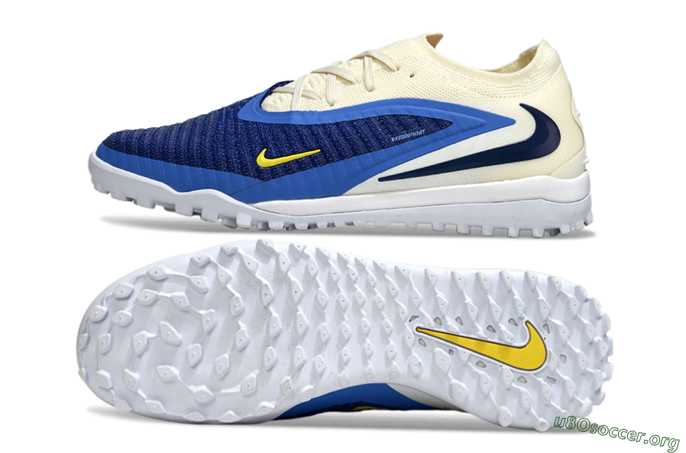 Nike Phantom 6 Low Elite TF Football Shoes - Blue/Navy Blue/Light Yellow 1