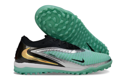 Nike Phantom 6 Low Elite TF Football Shoes - Green/Aqua Breeze/Silver Glimmer