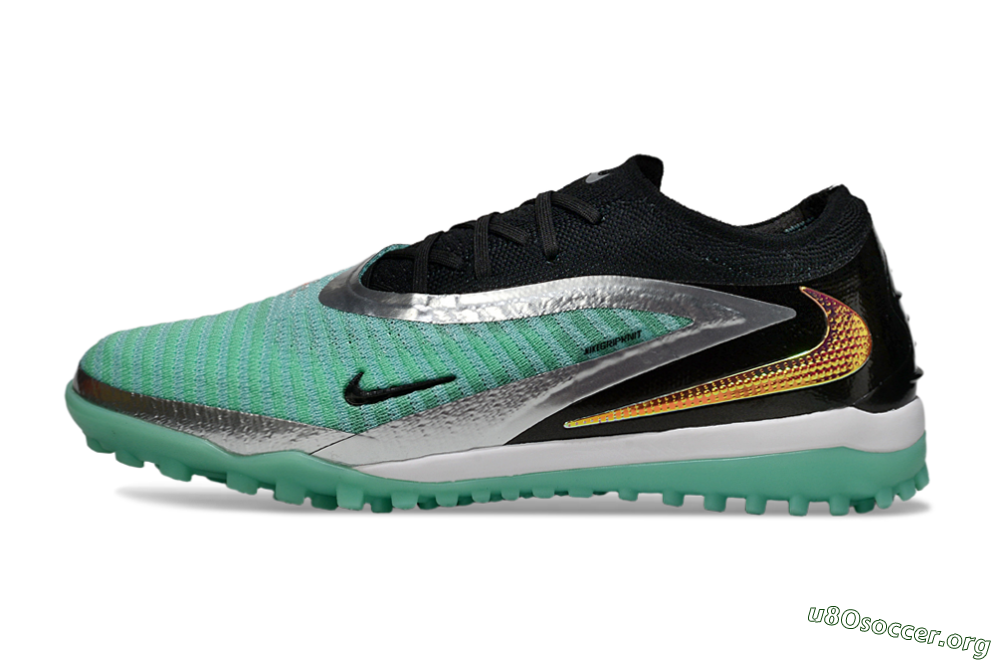 Nike Phantom 6 Low Elite TF Football Shoes - Green/Aqua Breeze/Silver Glimmer 3