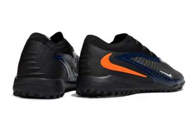 Nike Phantom 6 Low Elite TF Football Shoes - Black/Navy Blue/Neon Orange