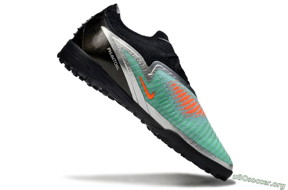 Nike Phantom 6 Low Elite TF Football Shoes - Mint/Silver/Black 4