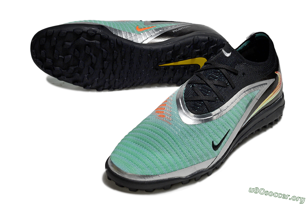 Nike Phantom 6 Low Elite TF Football Shoes - Mint/Silver/Black 0