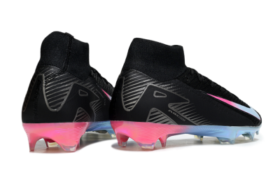 Nike Air Zoom Mercurial Superfly 10 Elite FG Football Boots - Black/Iridescent Pink/Iridescent Blue