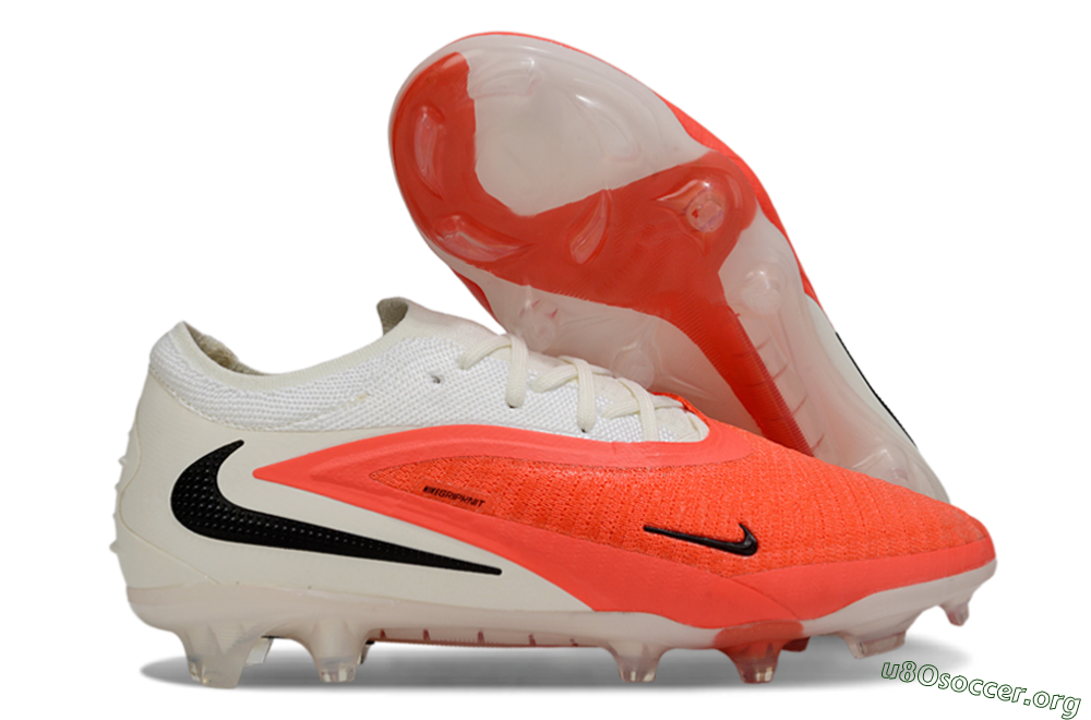 Nike Phantom 6 Low Elite FG Football Boots - Orange/Fiery Orange/Sleek White 2